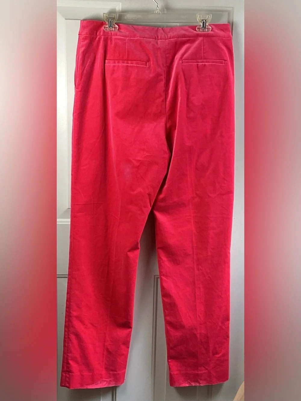 J. Crew Pink Kate Straight-Leg Pants corduroy